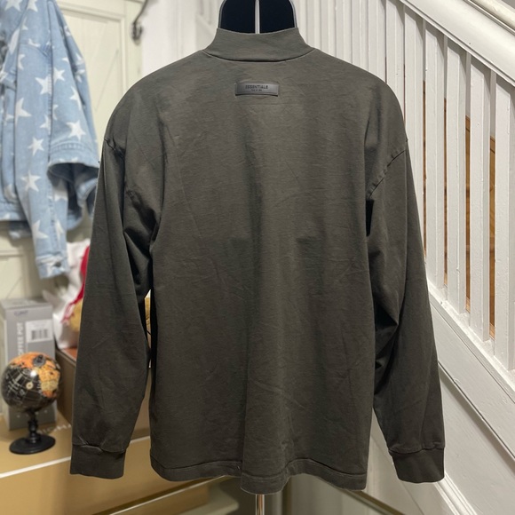 EUC Men’s Size Medium Fear Of God Oversized Long-sleeve Cotton Tee In Off Black - Picture 7 of 13